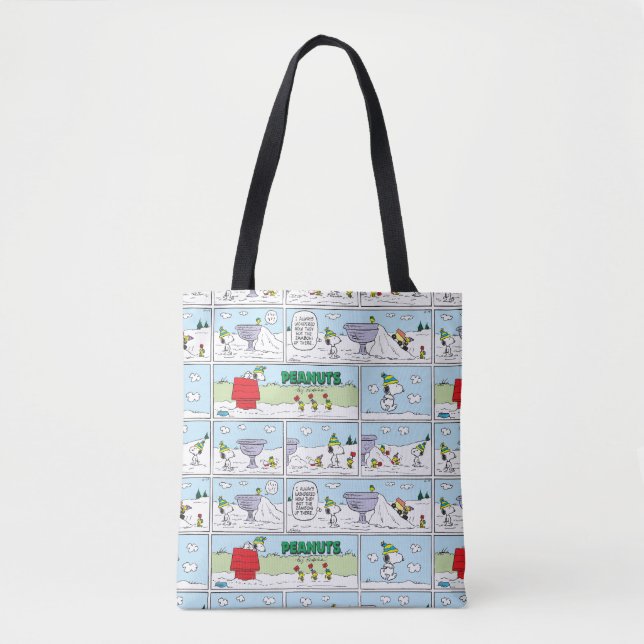 Tote Bag Snoopy & Amis Jeu de hockey (Devant)