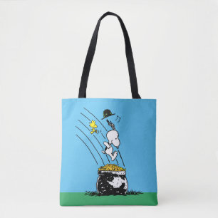 Tote Bag Snoopy Jumping dans le pot d'or
