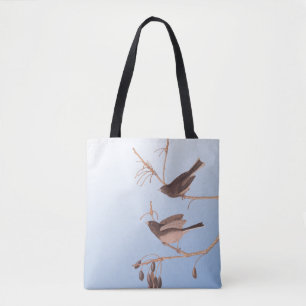 Tote Bag Snowbirds sur une branche hivernale dénudée