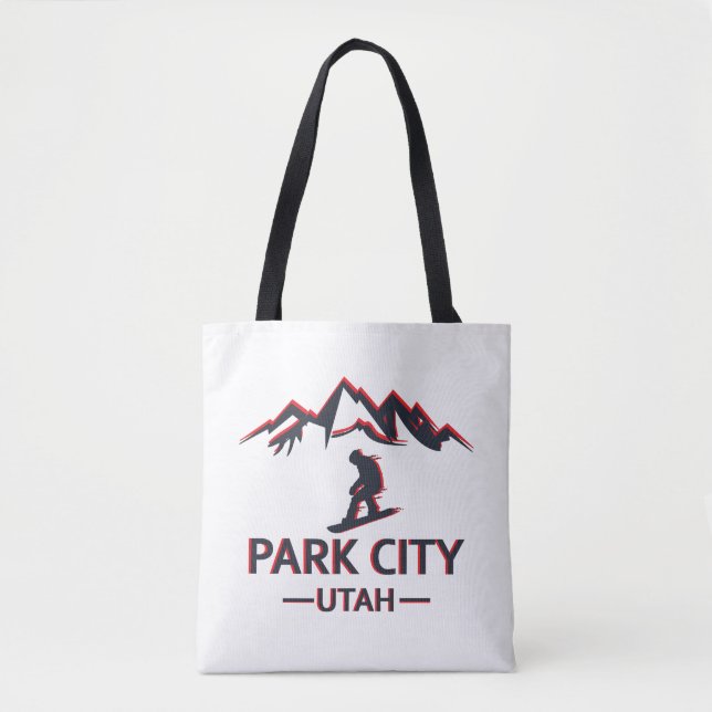Tote Bag snowboard de Park City Utah (Devant)