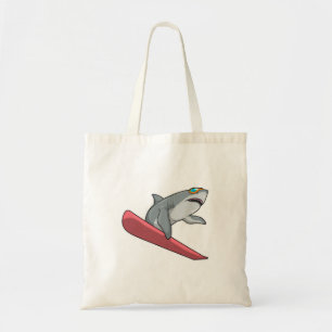 Tote Bag Snowboard requin
