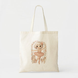 Tote Bag Snuggle Pup Kawaii unicorn girl
