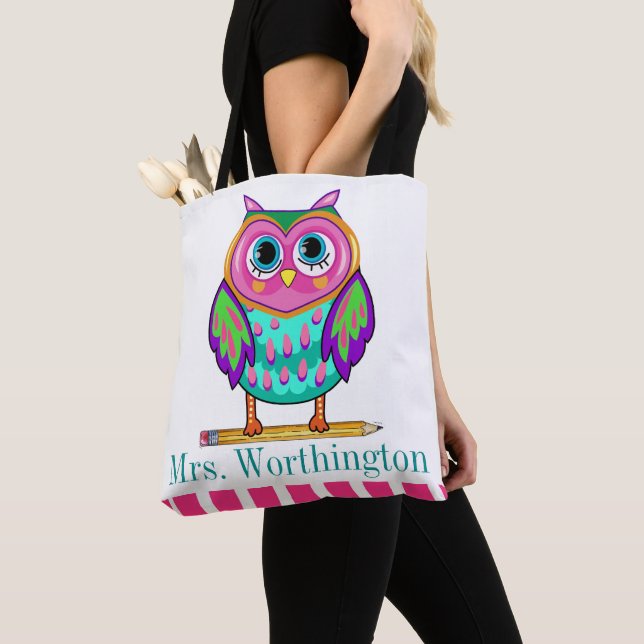 Tote Bag So Cute Owl Fourre-tout - Voir retour (De près)