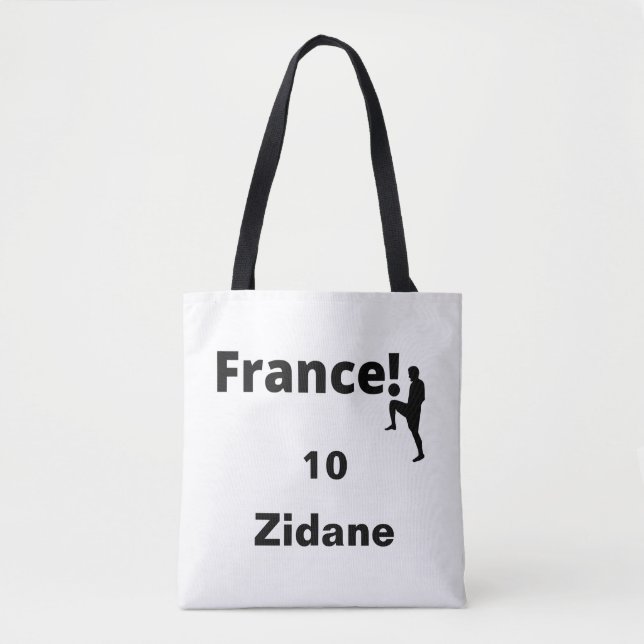 Tote Bag Soccer France, personnalisable (Devant)