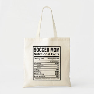 Tote Bag Soccer Maman Faits nutritionnels