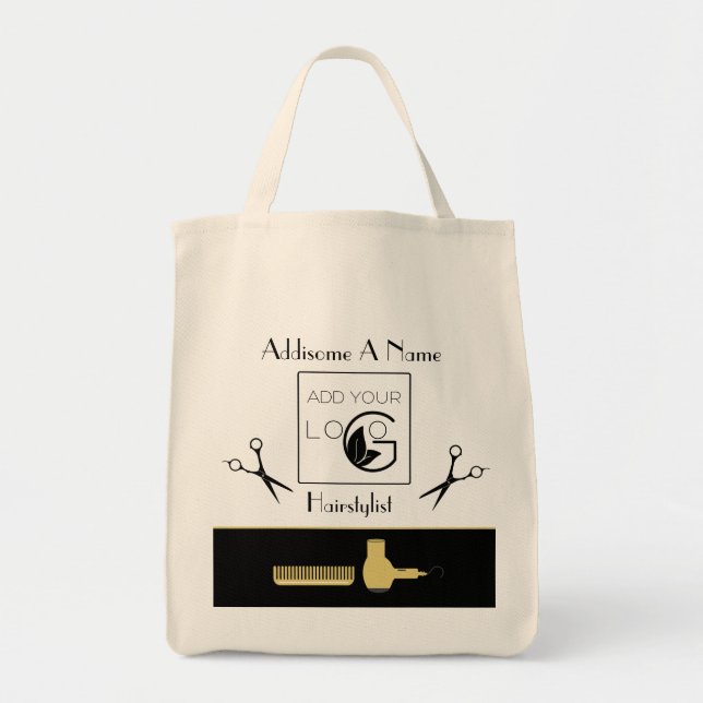 Tote Bag Société de coiffure moderne commerce (Devant)