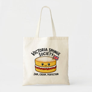 Tote Bag Société Victoria Sponge Gâteau Drôle
