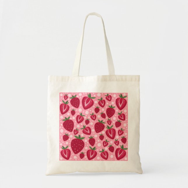 Tote Bag Soda aux fraises (Devant)