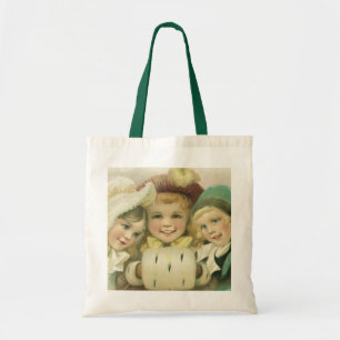 Tote Bag Soeurs de Noël Vintage, Enfants Victoriens