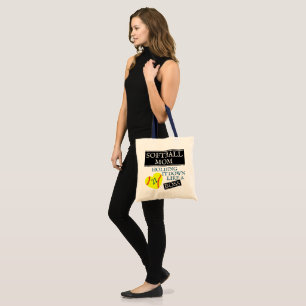 TOTE BAG SOFTBALL MOM: COMME UN BOSS