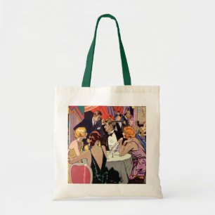 Tote Bag Soirée de cocktail Art Déco vintage dans une boîte