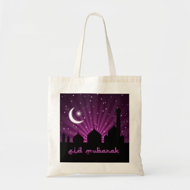 Tote Bag Soirée Mosquée de l'Aïd - Budget Fourre-tout (Devant)