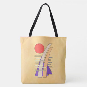 Tote Bag Soleil abstrait, ombres, reflets et structures