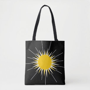 Tote Bag Soleil brillant jaune brillant