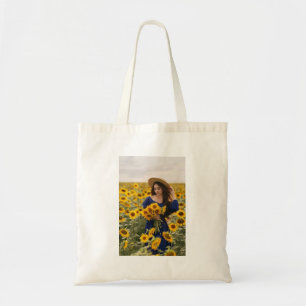 Tote Bag Soleil et fleurs