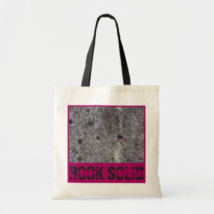 Tote Bag Solide de roche de granit avec les détails roses
