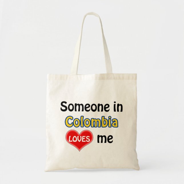 Tote Bag Someone en Colombie, je me félicite (Devant)
