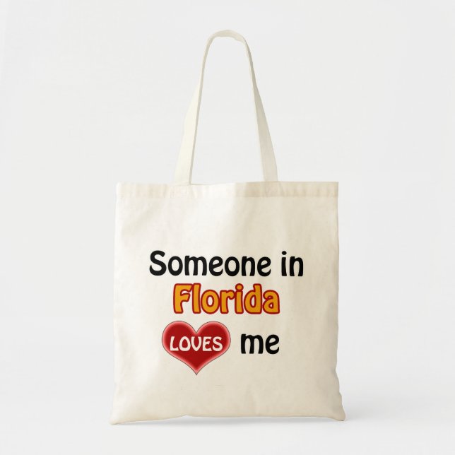 Tote Bag Someone en Floride loves me (Devant)