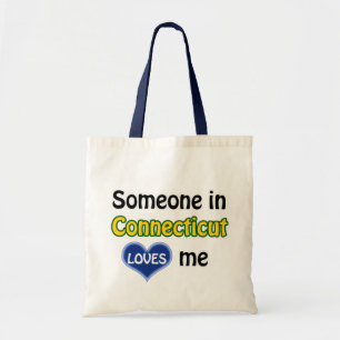 Tote Bag Someone in Connecticut loves me trouve