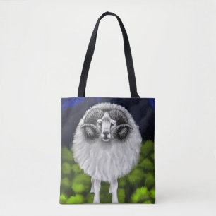 Tote Bag Sommets Majestueux : Pâturage des moutons islandai