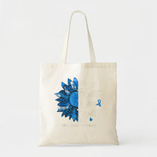 Tote Bag Son combat est mon combat Sunflower Colon Cancer A