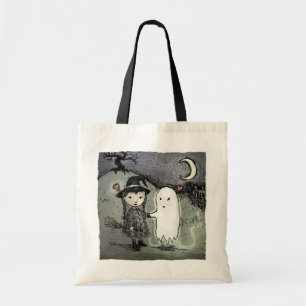 Tote Bag Sorcière et fantôme dans l'amour