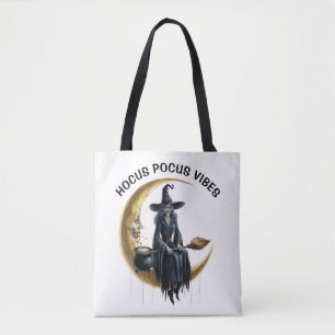 Tote Bag Sorcière sur la Lune