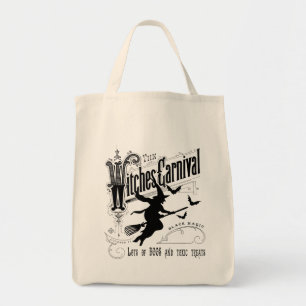 Tote Bag Sorcière vintage d'Halloween