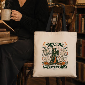 Tote Bag Sorcière Vintage Halloween Dark Academia Art Graph