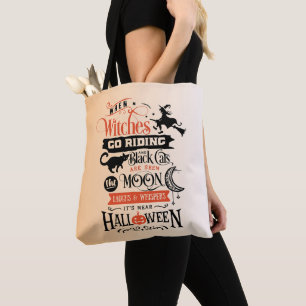 Tote Bag Sorcières Aller équitation Orange Ombre Gradient H
