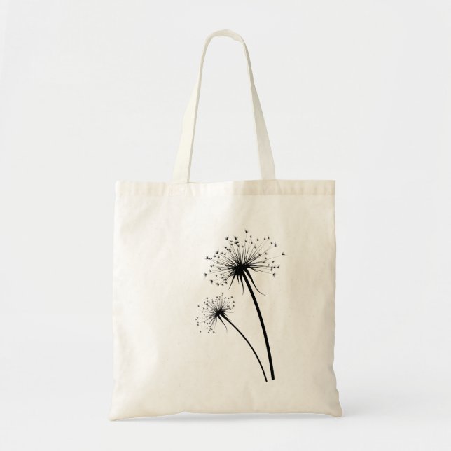 Tote Bag Souhaits de pissenlit (Devant)