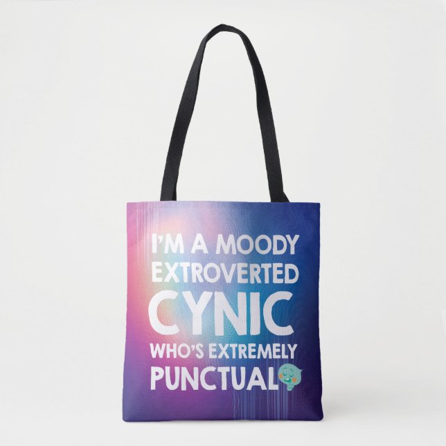 Tote Bag Soul| 22 - Je suis une Moody Extroverted Cynic (Devant)