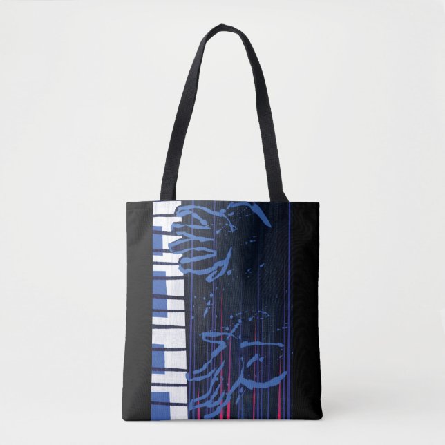 Tote Bag Soul| Jazz Piano Editorial Art (Devant)