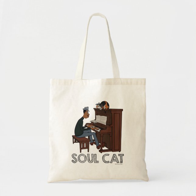 Tote Bag Soul | Joe & Mr Mittens au piano (Devant)