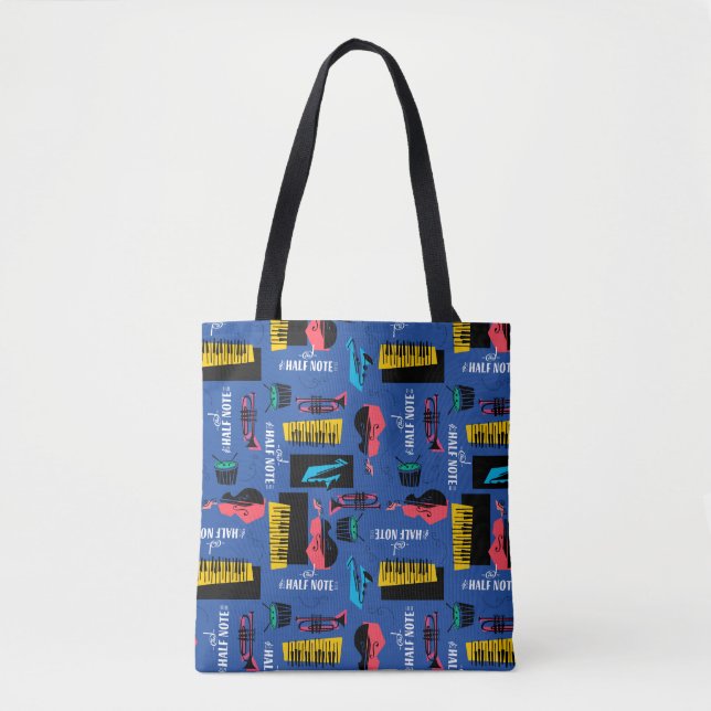 Tote Bag Soul| Motif d'instruments de jazz (Devant)