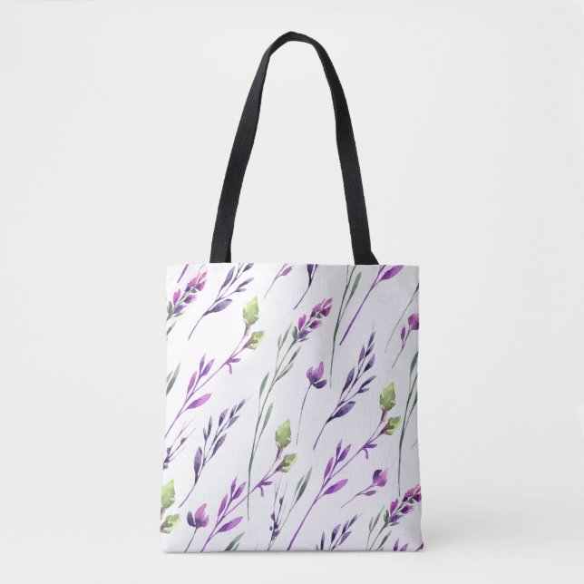 Tote Bag Soupe pourpre et feuillage (Devant)
