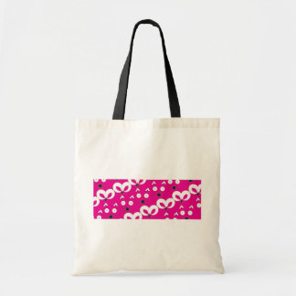 Tote Bag Souris Chat Motif rose chaud