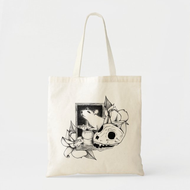 Tote Bag Souris courageuse (Devant)