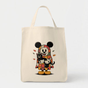 Tote Bag Souris et chat d'automne