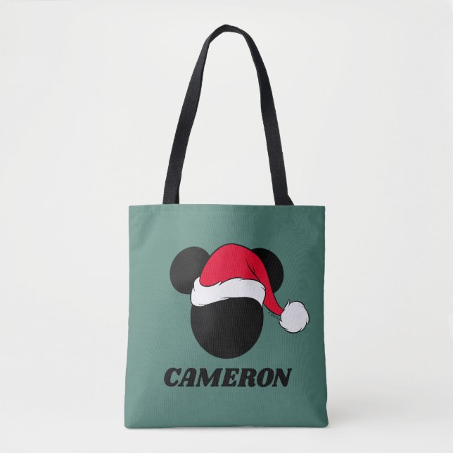 Tote Bag Souris Mickey de Noël | Icône Père Noël (Devant)