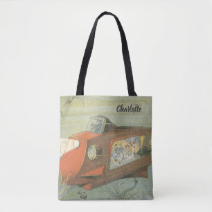 Tote Bag Sous-marin de vapeur de science-fiction vintage en