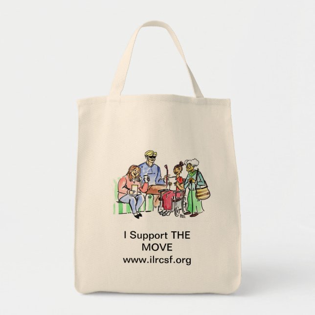 Tote Bag Soutenez le MOUVEMENT (Devant)