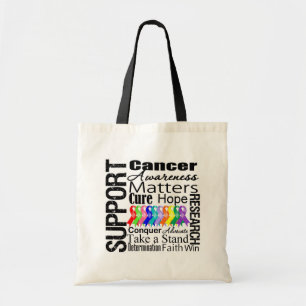 Tote Bag Soutenez toute la conscience de cancers