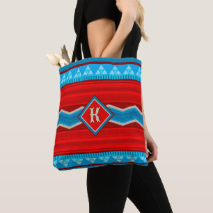 Tote Bag Southwest River Canyon Rouge Turquoise Personnalis