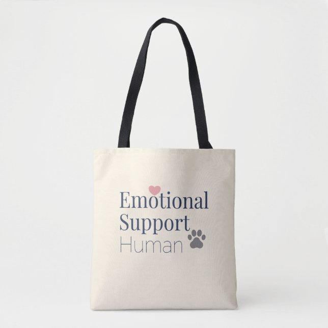 Tote Bag Soutien Émotionnel Humain | Amoureux de Compagnie  (Devant)