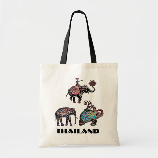 Tote Bag Souvenir thaïlandais de voyage de la Thaïlande (Devant)
