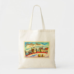 Tote Bag Souvenir Vintage voyage du R.I. de Rhode Ouest