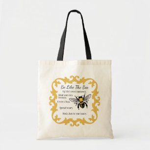 Tote Bag Soyez comme l'abeille Fourre-tout