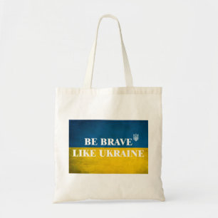 Tote Bag Soyez courageux comme l'Ukraine citation textuelle