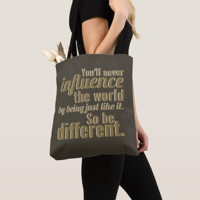 Tote Bag Soyez Différents (De près)